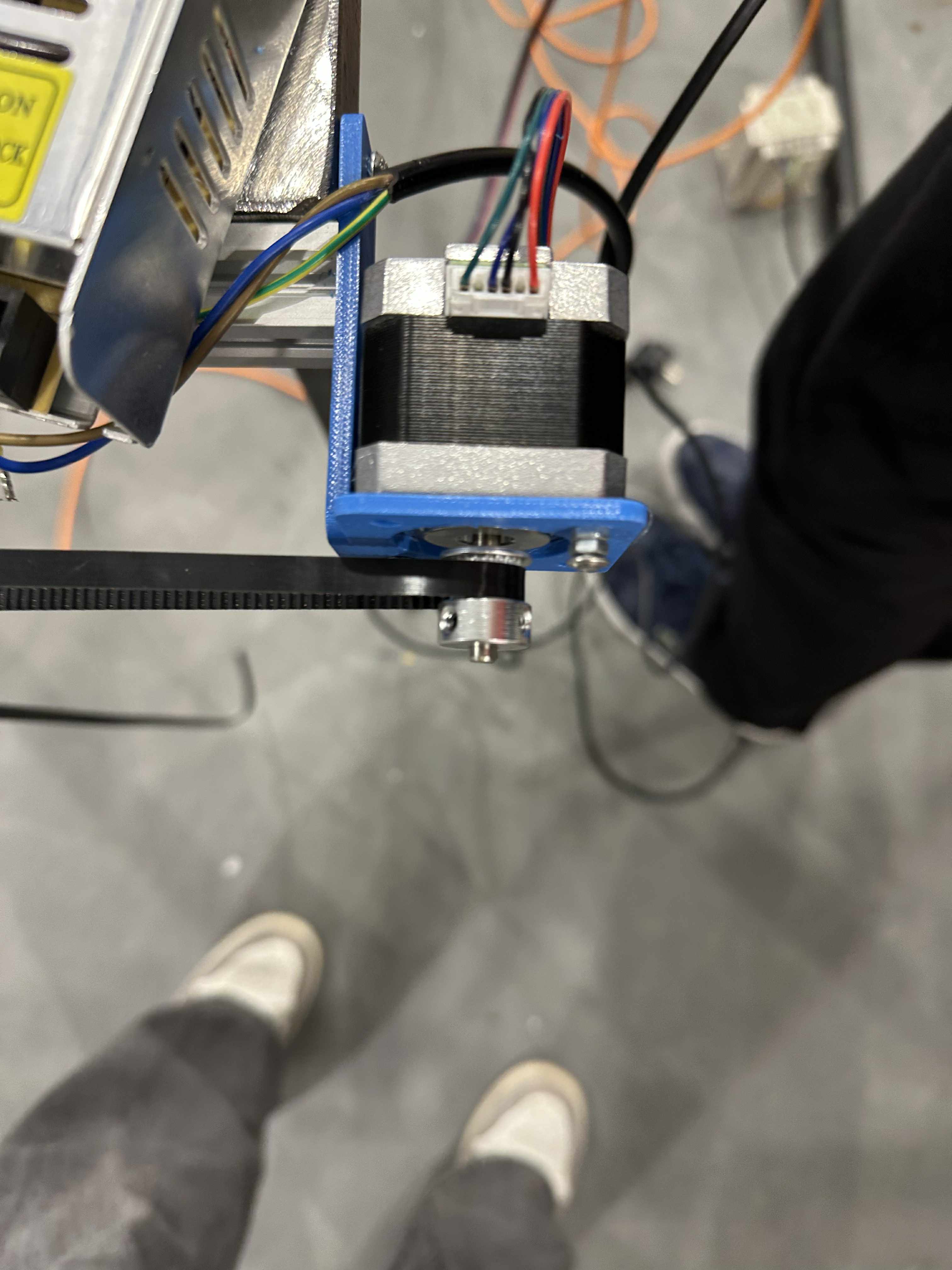 Mocowanie silnika osi X.